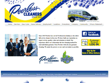 Tablet Screenshot of peerless-cleaners.com